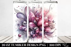 Glossy Abstract Lilac | 20 Oz Tumbler Product Image 2