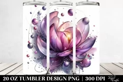 Glossy Abstract Lilac | 20 Oz Tumbler Product Image 2
