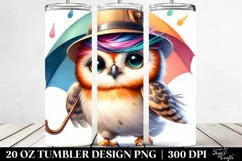 Baby Owl Umbrella Tumbler Product Image 2
