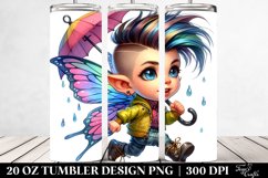 Aggressive Baby Fairy with Cool Haircut 20 Oz Tumbler Product Image 2