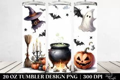 Simple Funny Halloween Clipart 20 Oz Tumbler Product Image 2