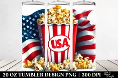 Detailed Popcorn Tumbler | 20 oz Tumbler Product Image 2