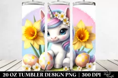 Baby Unicorn with Daffodil | 20 oz Tumbler Product Image 2