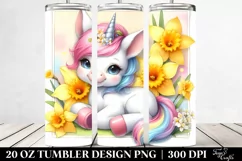 Pastel Baby Unicorn | 20 Oz Tumbler Product Image 2