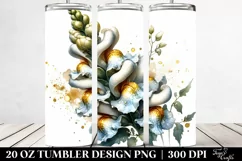 Detailed Glossy Snapdragon | 20 Oz Tumbler Product Image 2