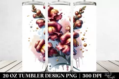 Detailed Glossy Snapdragon | 20 Oz Tumbler Product Image 2