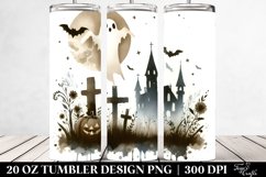 Simple Halloween Image with Ghost 20 oz Tumbler Product Image 2