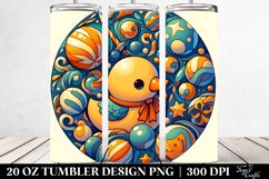 Colorful Duck Clipart 20 Oz Tumbler, Transparent Product Image 2