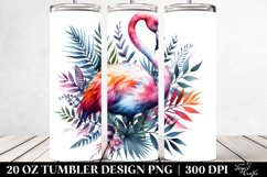 Colorful Flamingo | 20 Oz Tumbler Product Image 2