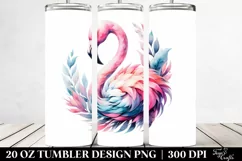 Colorful Flamingo Tumbler Product Image 2