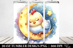 Colorful Baby Chicken Sleeping | 20 Oz Tumbler Product Image 2