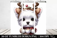 Baby West Highland White Terrier with Tea Cup 20 Oz Tumbler Product Image 2