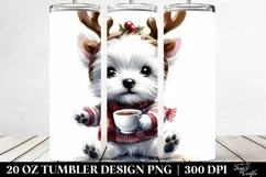 Baby West Highland White Terrier with Tea Cup 20 Oz Tumbler Product Image 2
