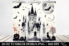 Retro Halloween Castle | 20 oz Tumbler Product Image 2