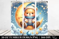 Vibrant Retro Baby Bear | 20 oz Tumbler Product Image 2