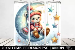 Vibrant Retro Baby Bear | 20 oz Tumbler Product Image 2