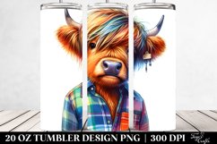 Cute Baby Highlandcow Posing | 20 oz Tumbler Product Image 2