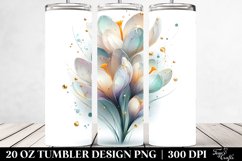 Shiny Crocus Tumbler | 20 oz Tumbler Product Image 2