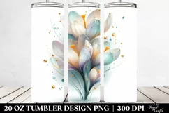 Shiny Crocus Tumbler | 20 oz Tumbler Product Image 2