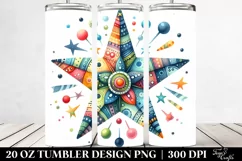 Colorful Pastel Star Tumbler Product Image 2