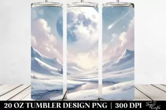Digital Painting, Simple MOON | 20 oz Tumbler Product Image 2