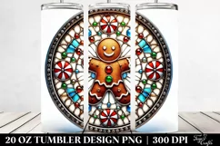 Stained Gingerbread Man 20 Oz Tumbler, High-Res Product Image 2