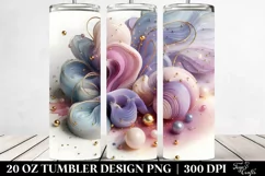 Elegant 20 Oz Tumbler Sublimation | Shiny Violet with Golde Product Image 2