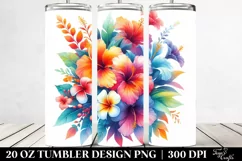 Colorful Hawaiian Flowers | 20 oz Tumbler Product Image 2