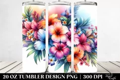 Vibrant Hawaiian Flowers | 20 oz Tumbler Product Image 2