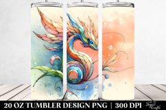 Stained Snapdragon Tumbler | 20 oz Tumbler Product Image 2