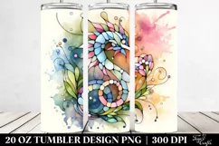 Stained Snapdragon Tumbler | 20 oz Tumbler Product Image 2
