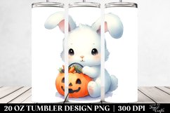 Cute Halloween Rabbit 20 Oz Tumbler Product Image 2