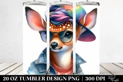 Cute Baby Deer Playing Modest | 20 oz Tumbler Product Image 2