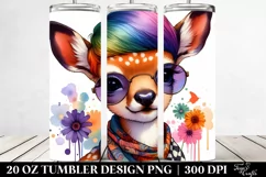 Cute Baby Deer Playing Modest | 20 oz Tumbler Product Image 2