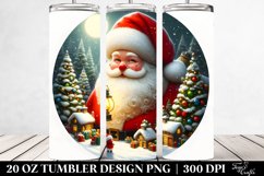 Santa Christmas Clipart 20 Oz Tumbler Product Image 2