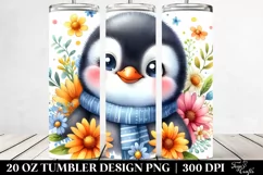 Colorful Sleeping Penguin | 20 oz Tumbler Product Image 2