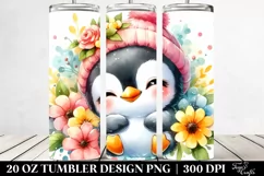 Colorful Sleeping Penguin | 20 oz Tumbler Product Image 2
