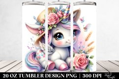 Cute Baby Unicorn Pastel Tumbler | 20 Oz Tumbler Product Image 2