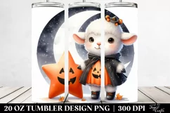 Cute Baby Lamb Halloween 20 Oz Tumbler Product Image 2
