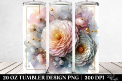 Shiny Ranunculus Tumbler | 20 oz Tumbler Product Image 2