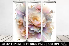 Shiny Ranunculus Tumbler | 20 oz Tumbler Product Image 2
