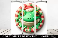 3D Martzipan Christmas Frog 20 Oz Tumbler Product Image 2