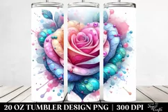 Pastel Rose Heart | 20 oz Tumbler Product Image 2