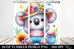Colorful Baby Koala for Summer 20 oz Tumbler Product Image 2
