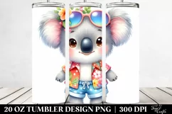 Colorful Baby Koala for Summer 20 oz Tumbler Product Image 2