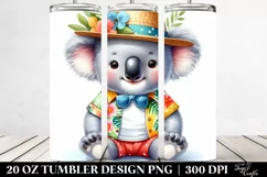 Colorful Baby Koala for Summer 20 oz Tumbler Product Image 2