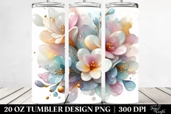 Abstract Pastel Freesia | 20 oz Tumbler Product Image 2