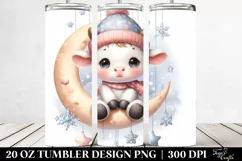 Pastel Baby Cow | 20 oz Tumbler Product Image 2