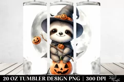 Cute Baby Sloth Halloween 20 Oz Tumbler Product Image 2