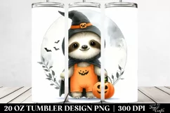 Cute Baby Sloth Halloween 20 Oz Tumbler Product Image 2